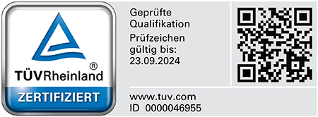 UnfallExpert24 ist Tüv Rheinland zertifiziert